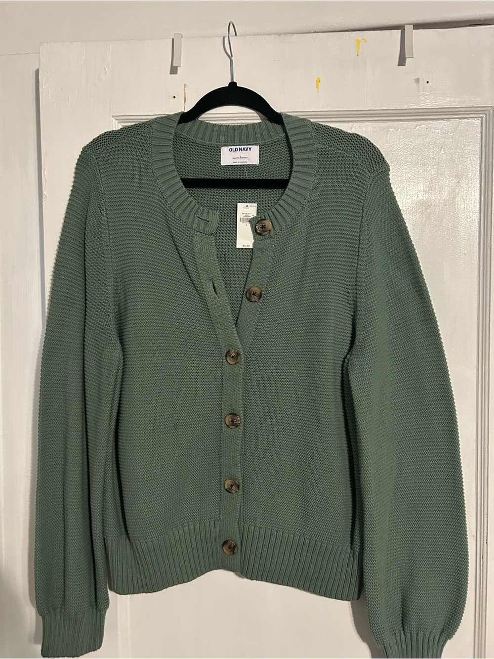 Old Navy Sage Green Button-Front Cardigan Sweater